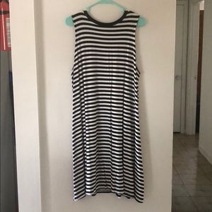 Simple, Striped Flowy Summer Dress, XL 16-18